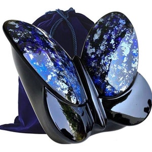 Butterfly Sculpture Adult Cremation Urn for Ashes - Assorted Colors