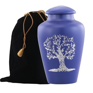 Apollo Diamond  Cut Urn, Adult Cremation Urn for Human Ashes, Velvet Bag included