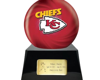 Football Fan Cremation Trophy Urn -Kansas City Chiefs