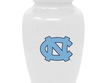 Urna de cremación de la serie universitaria - Universidad de Carolina del Norte Tar Heels
