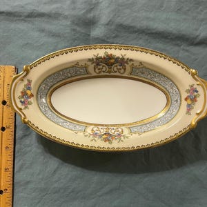 Vintage Butterdose Noritake Chine Fine China Blue Japan US Design Patten für die 1940er Jahre angewendet