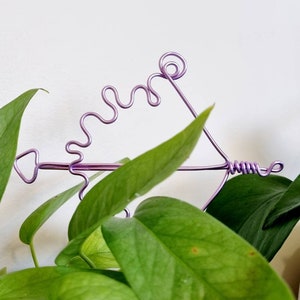 Shoot for the Plants Zodiac Indoor Plant Stake. Plant Decor. Plant Stick. Plant accessory. Sagittarius Star Sign.