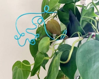 Free-Spirited & Full of Flair Aquarius Zodiac Plant Stake. House plant decor. Plant bling. Plant pal. Garden Decor.