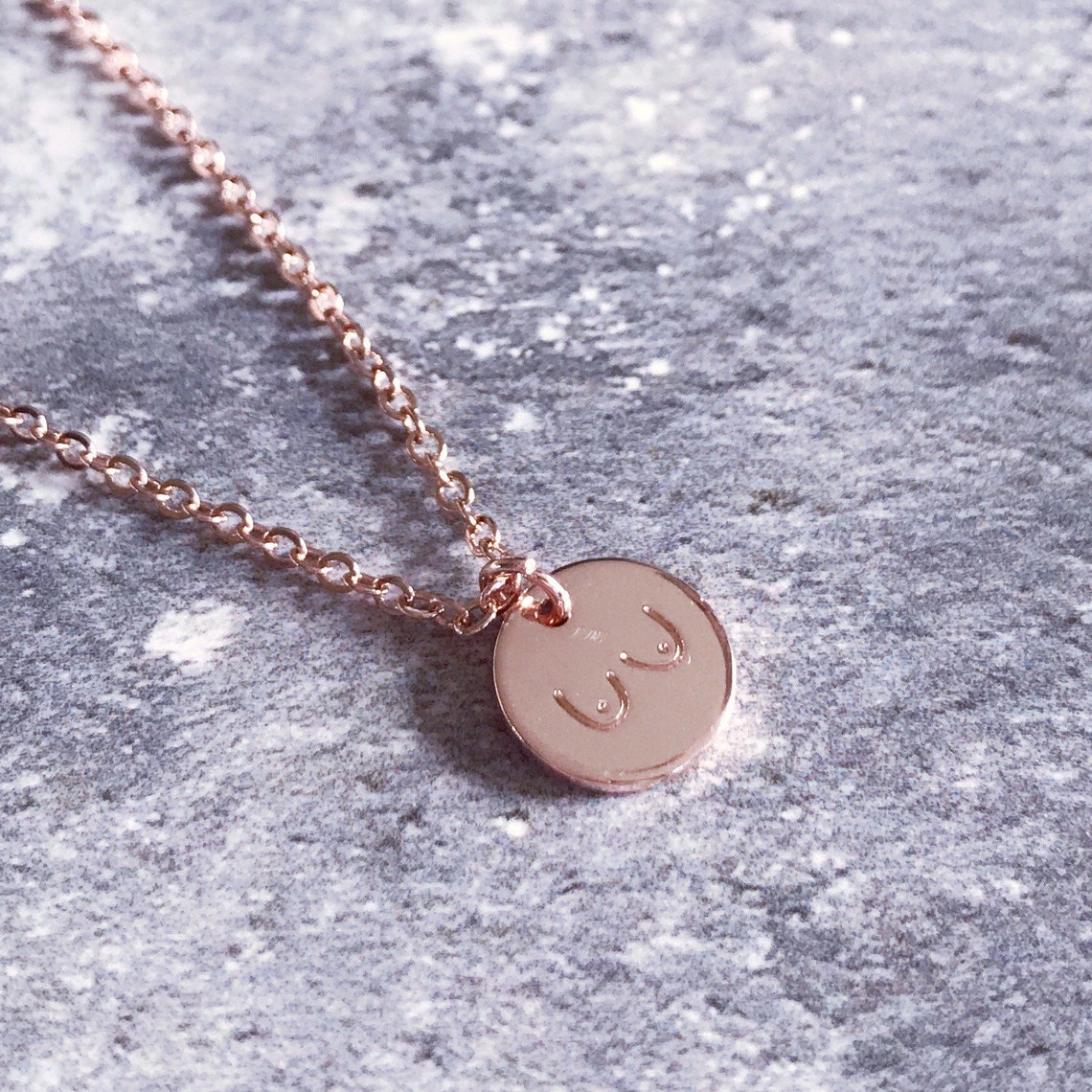 Gold Breastfeeding Necklace, Breast Milk Jewelry, New Mother