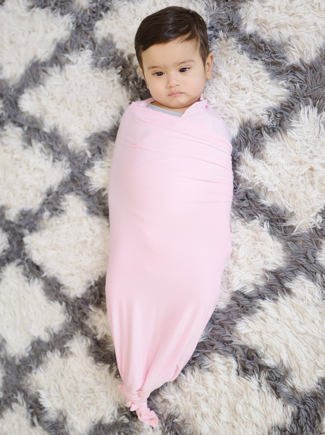 Baby Swaddle Wrap With Sleeves Pink Etsy