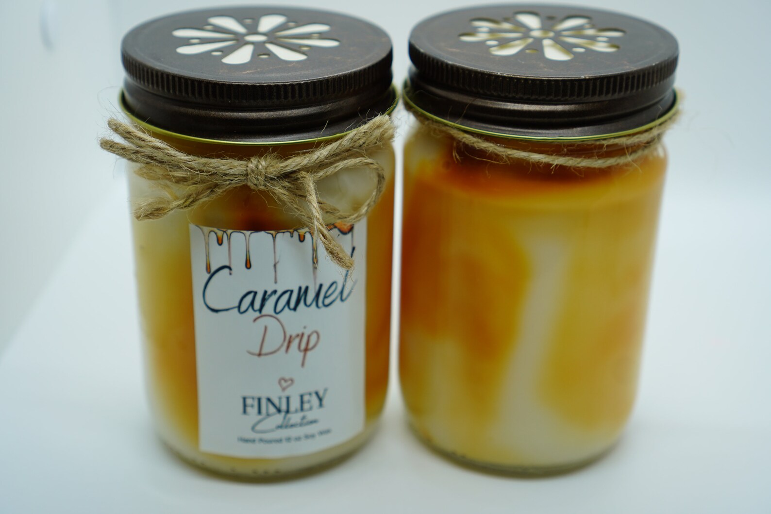Caramel Drip Candles caramel Scented Etsy