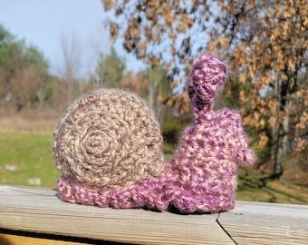 PATRÓN de ganchillo Snail Buddy
