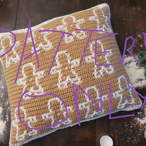 Gingerbread Overlay Mosaic Crochet PATTERN ONLY image 4