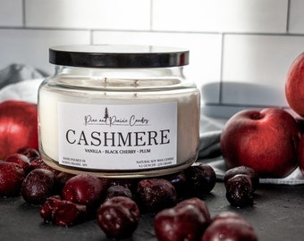 Soy Candle - Summer Candle - Vanilla Candle - Black Cherry Candle - White Candle - Modern Farmhouse Candle - Birthday Gift Candle