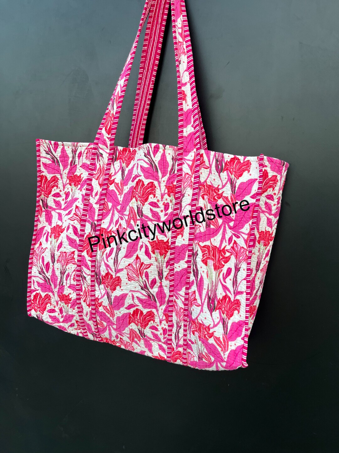 Floral Cotton Tote