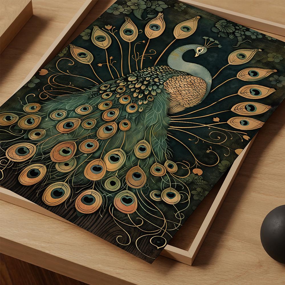 Peacock Wall Art Print Vintage Peacock Large Framed Wall Art