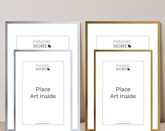 Small & Large Classic Silver Gold Photo Picture Poster Frames for 12x18 20x28 24x36 30x40, A3, A2, A1 inch Quick Dispatch and Fast Delivery