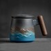 Coffee Mug Japanese Hand-crafted Handmade Ceramic Kiln Glazed Unique Pattern, Colour & Texture Mugs 
