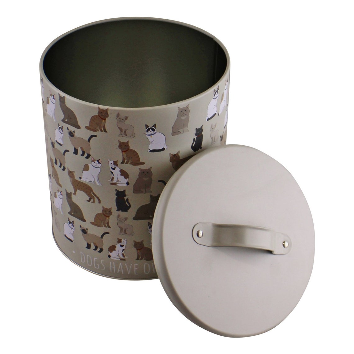 Cat Treat Biscuit Storage Tin Etsy