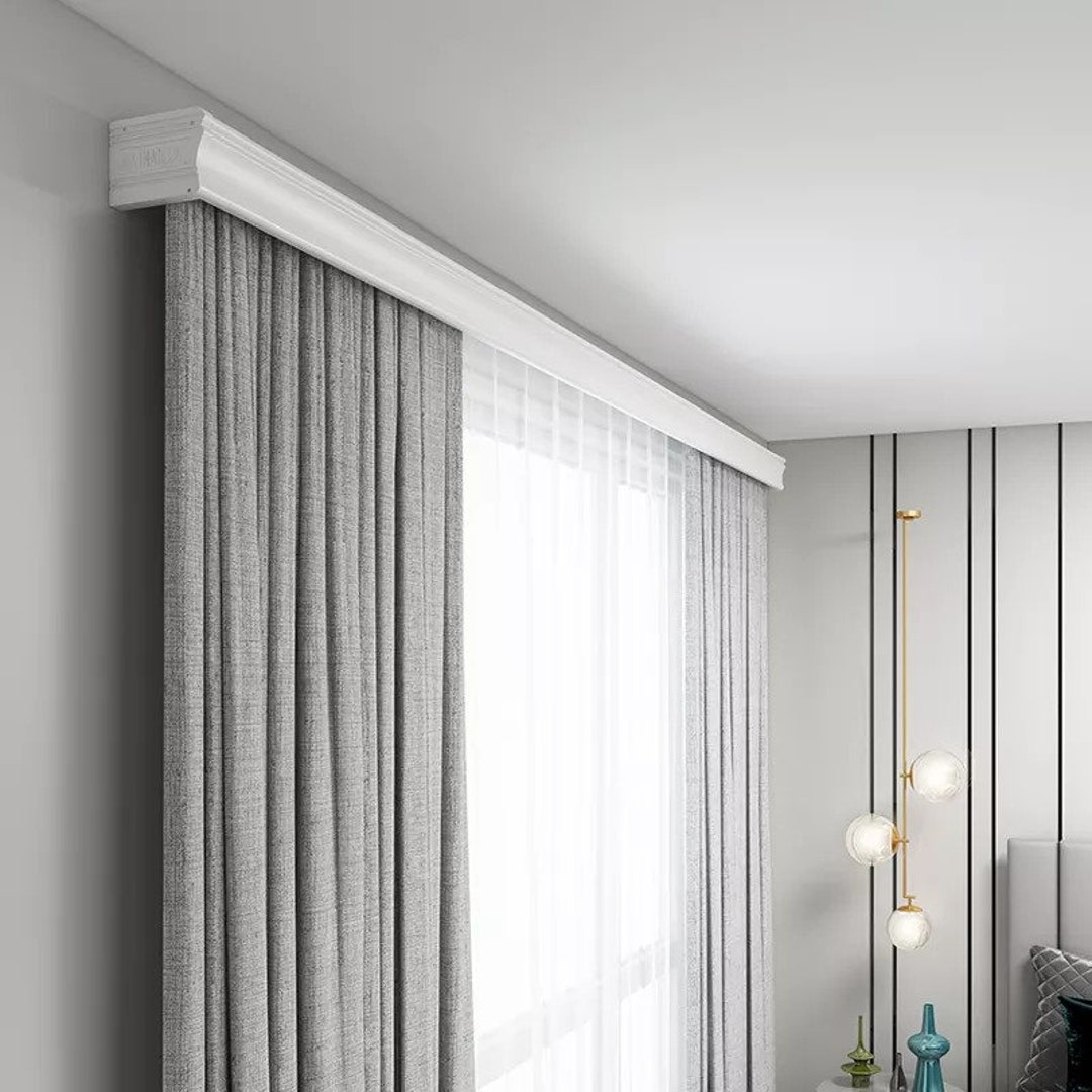 Curtain Box Track Baffle Decoration Integrated Accessories Etsy