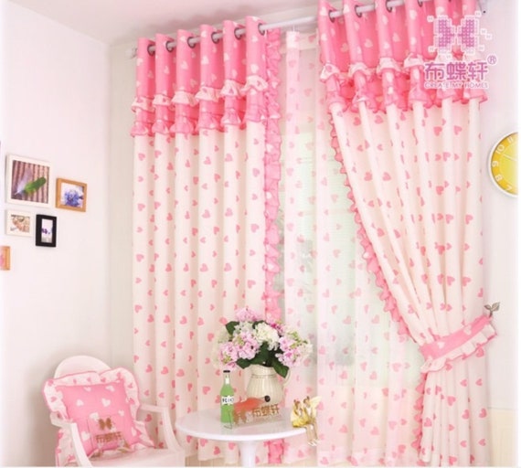 Pink Blackout Curtain for Baby Girls Kids Bedroom Pink Cute - Etsy Canada