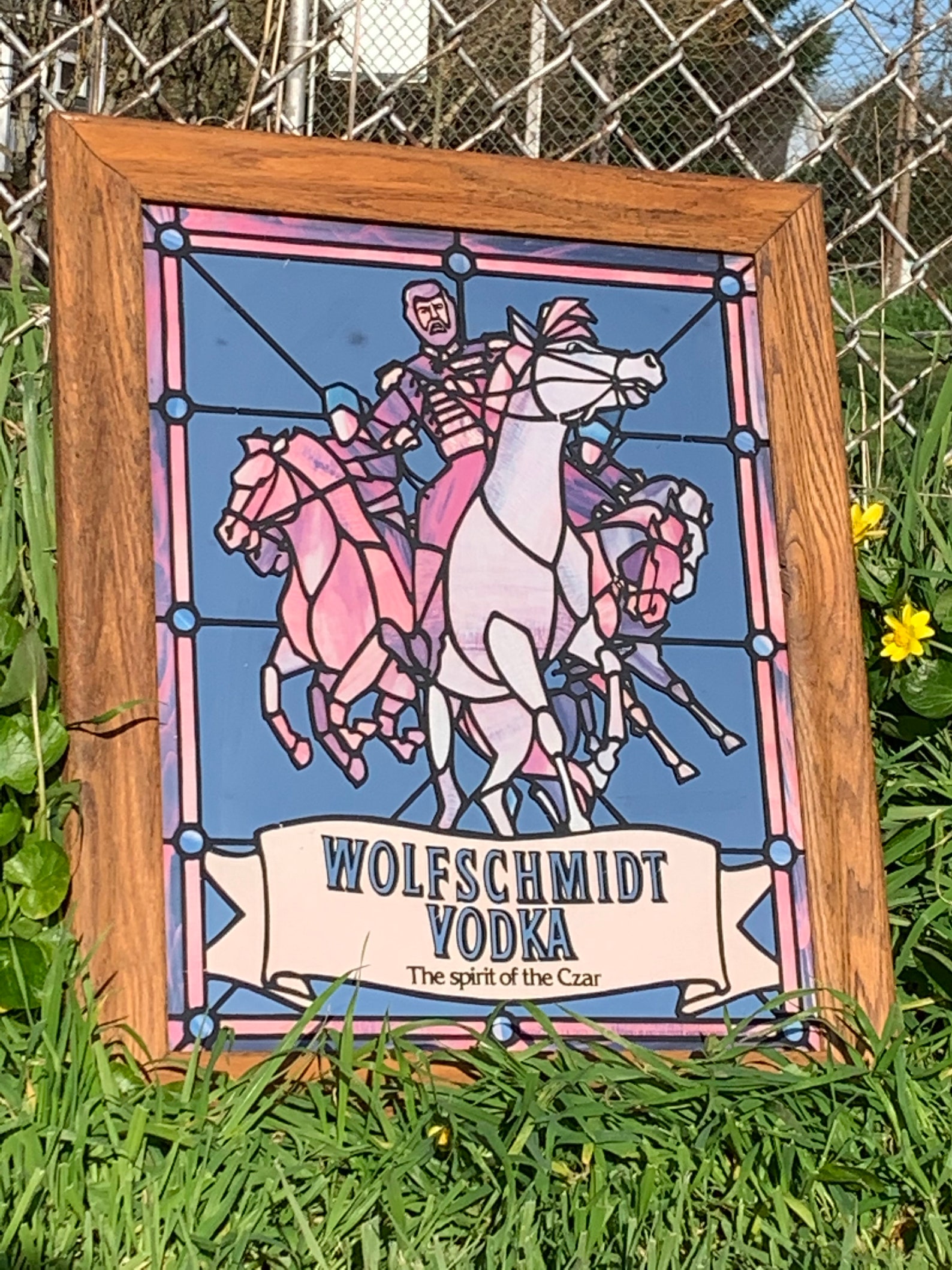Wolfschmidt Vodka 'The Spirit of the Czar' Stained Etsy