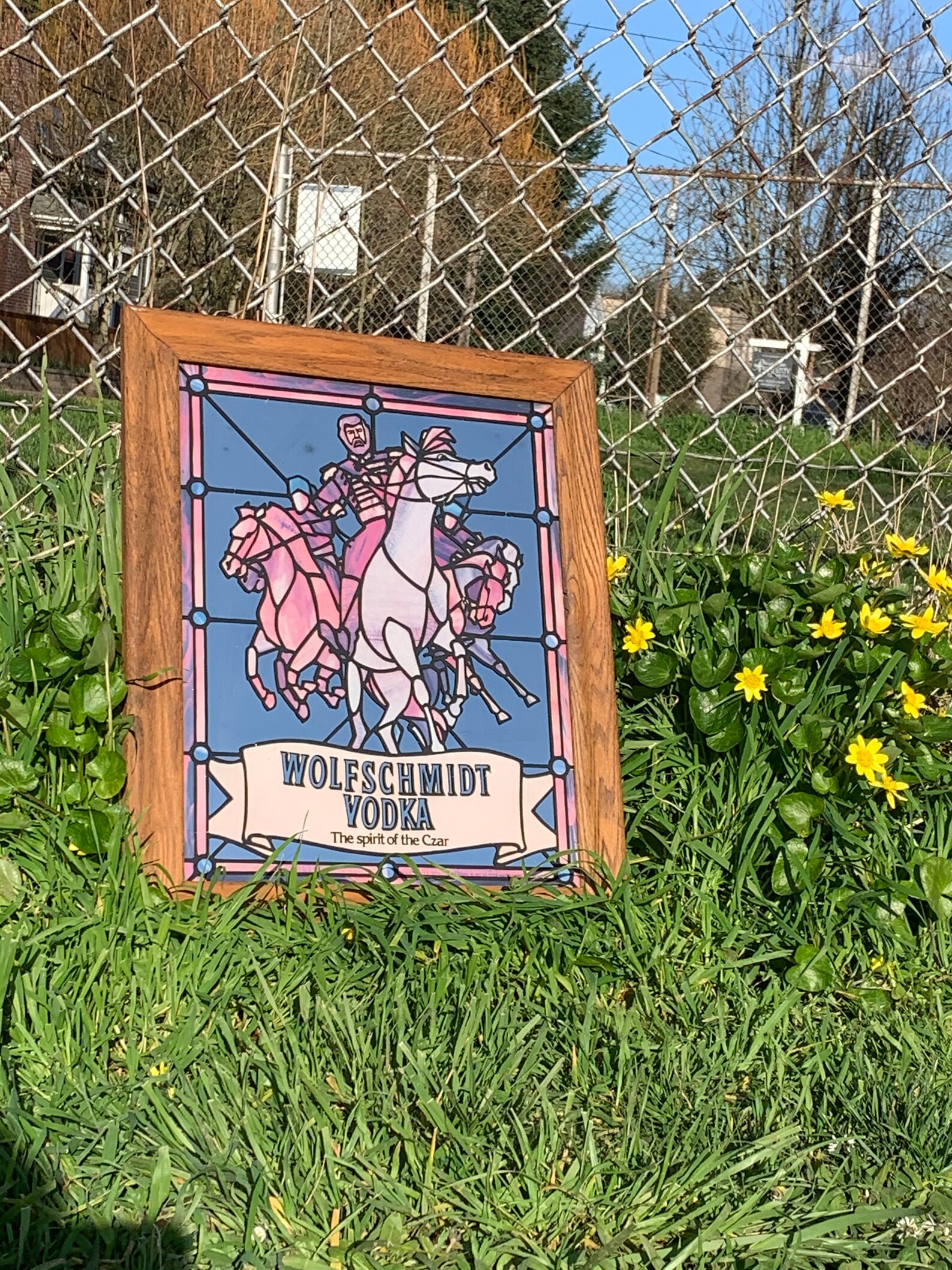 Wolfschmidt Vodka 'The Spirit of the Czar' Stained Etsy