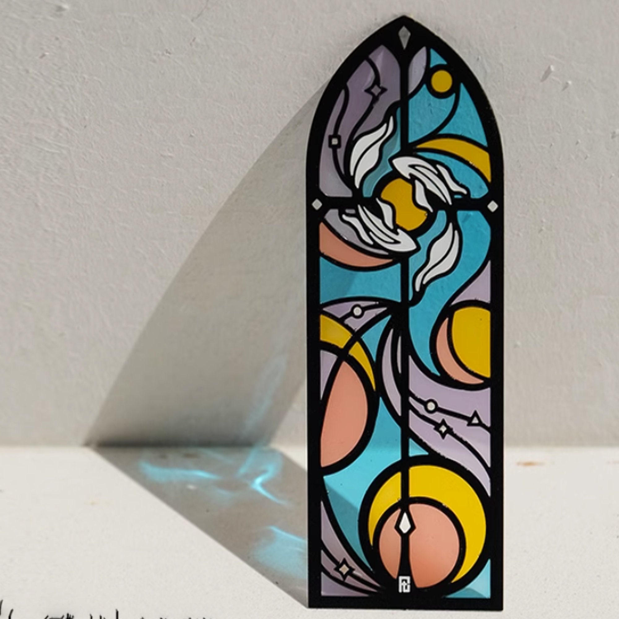 Stained Glass Acrylic Bookmark – Factorem Ferox Design Studio