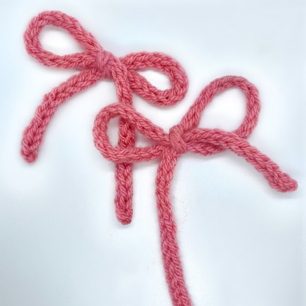 2 Handmade Crochet Hair Bow