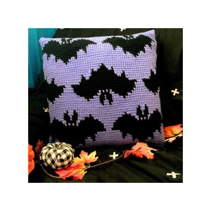 Big Bats Tunisian and Single Crochet Pattern