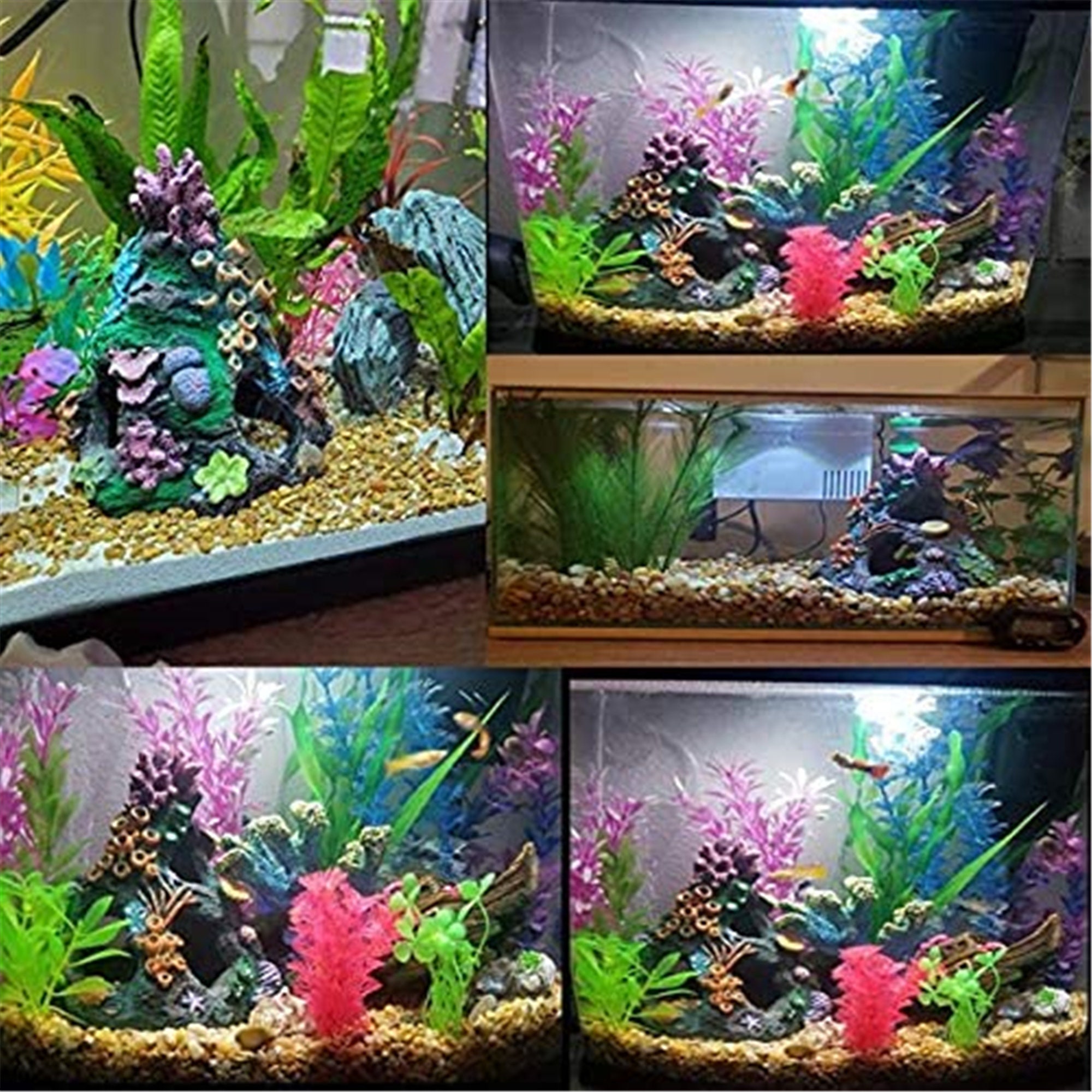 Coral Aquarium Decoration Fish Tank Resin Rock Mountain Cave Etsy