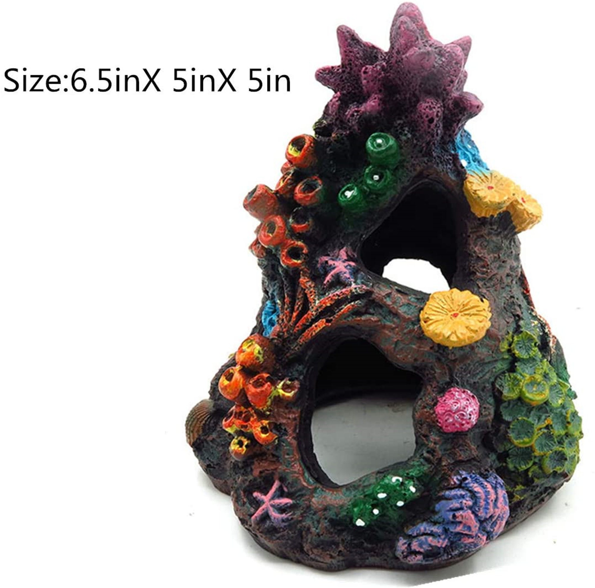 Coral Aquarium Decoration Fish Tank Resin Rock Mountain Cave Etsy