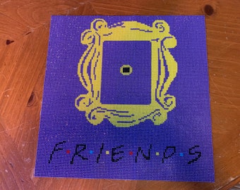 Friends purple door with peephole diamond painting