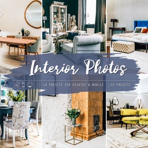20 Mobile & Desktop Lightroom Presets, interior presets, interior photos, real estate presets, desktop presets, real estate photos