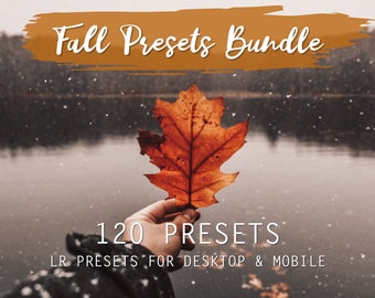 120 Fall Lightroom Presets: Mobile & Desktop Bundle (Digital Download)