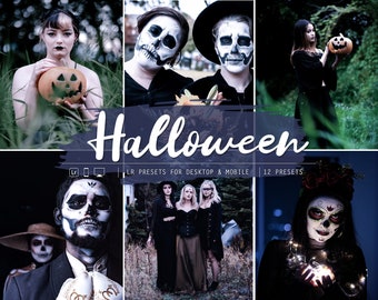 Ajustes preestablecidos de Lightroom para Halloween, fotografía oscura y con ambiente (móvil y ordenador)