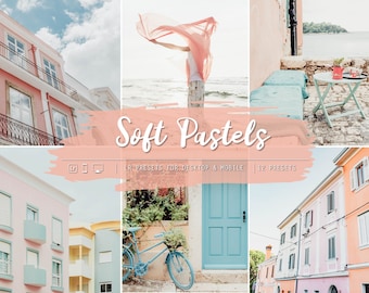 Soft Pastel Lightroom Presets, Mobile & Desktop (Digital Download)
