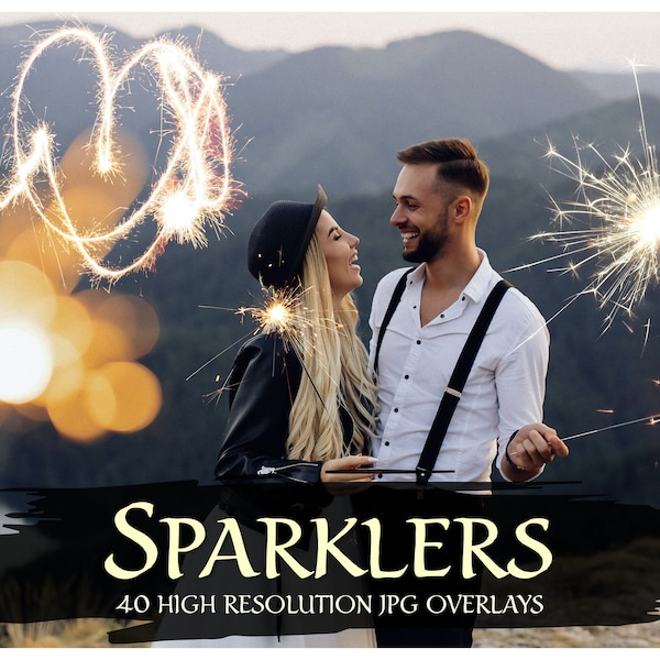 40 Sparklers Overlays, 40 jpg overlays, Light overlays, wedding overlays, valentine overlays, love overlays, photoshop, photo editing