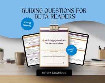 Indie Author Guiding Questions for Beta Readers - All Genres: Printable Guide (PDF)