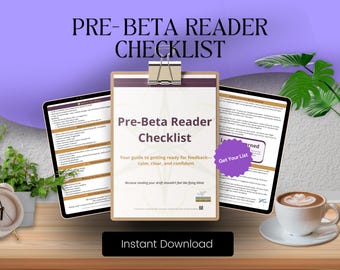Indie Author Pre-Beta Reader Checklist: Printable Guide (PDF)