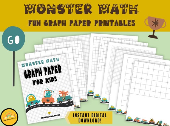 Blank Graph Paper For Kids Printable Graph Paper | TPT