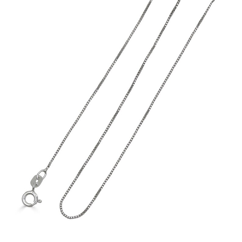 FAST /& FREE Shipping! Solid .925 Sterling Silver 1.1 MM Italian Box Chain Men Women