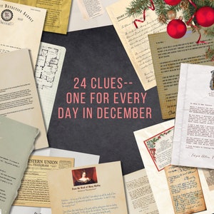 Printable Murder Mystery Advent Calendar Murder at the Ivory Tower Printable Murder Mystery Advent Calendar Murder at the Ivory Tower