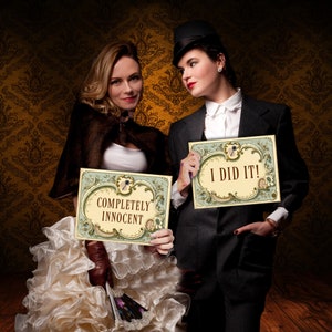 12 Photo Booth Signs for a Murder Mystery Party | Use with Any Game | Immediate Download | Murder Mystery Party Decoration