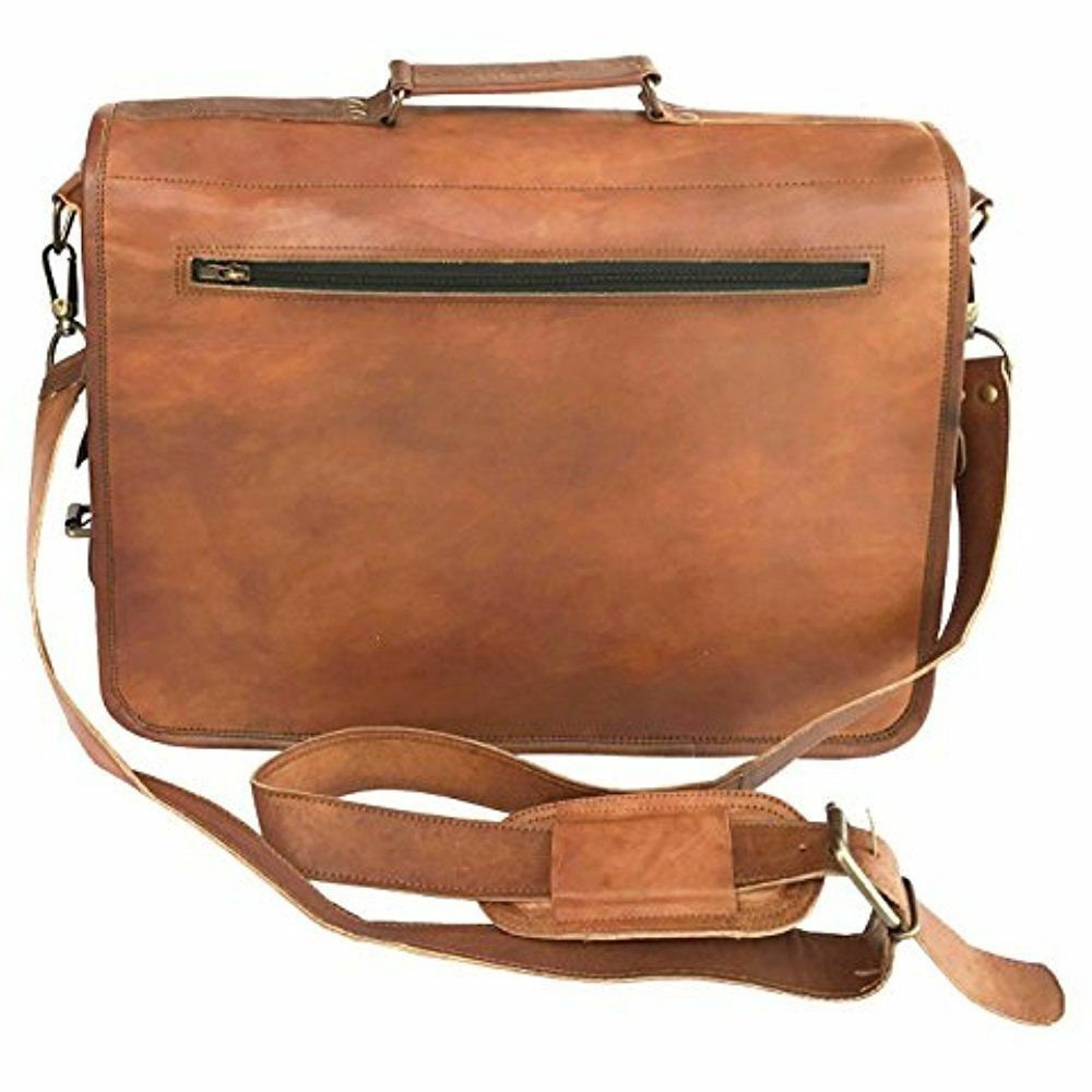 15 Mens Goat Leather Vintage Brown Messenger Bag Shoulder | Etsy