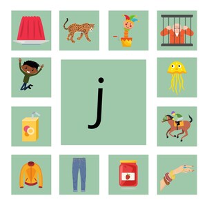 Initial Sounds Alphabet Cards - Display Cards or Phonics Game - (Downloadable PDF)