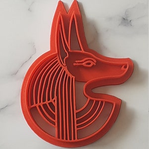 3" Biodegradable Plastic Egyptian Anubis Cookie Cutter