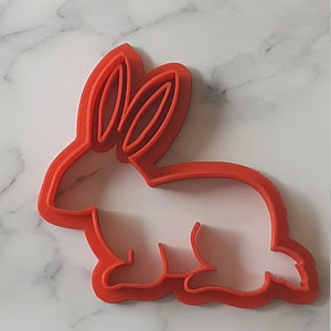 3" Biodegradable Plastic Easter Bunny Cookie cutter