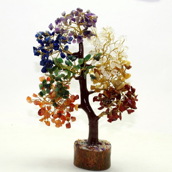 Natural 7 Chakra Tree 500 Chips,Crystal Tree