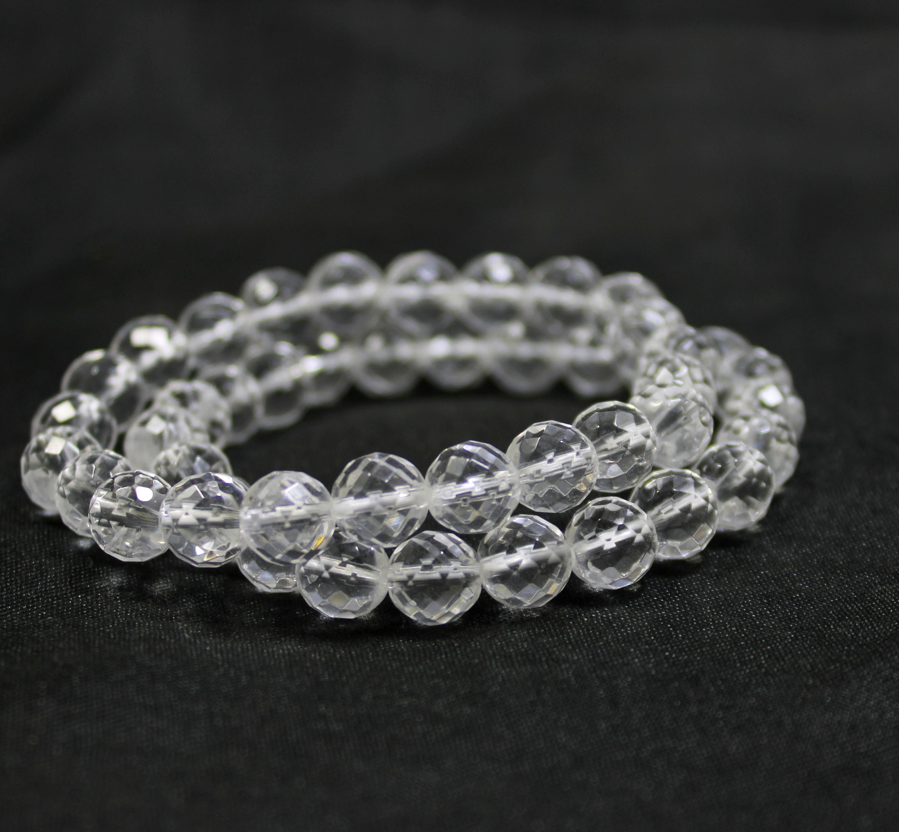 ブレスレット Numbering Clear Quartz Bracelet with Wavy Heart#5939 5BNY881 Natural Clear Quartz Bracelet,clear Quartz Faceted Bracelet