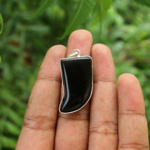 Pendentif tourmaline noire naturelle