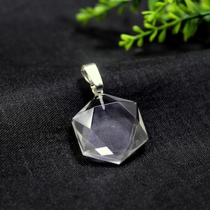 Natural Clear Quartz Pendant,Clear Quartz David Star Pendant,Clear Quartz Star Pendant,Clear Quartz Hexagon Pendant, A Grade Quality