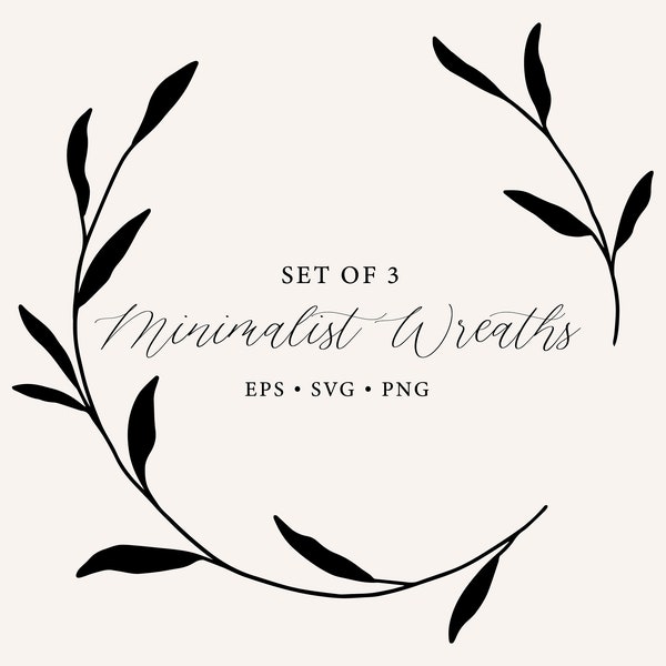 Set of 3 Wreaths Etsy