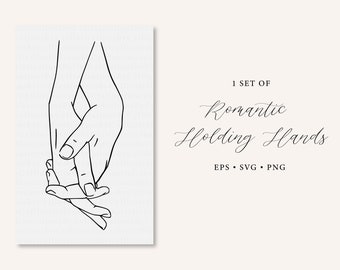 Holding hands svg, holding hands png, minimalist hands, holding hands line art, romantic holding hands drawing, couple holding hands
