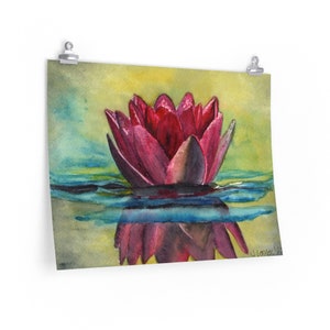 Waterlily Watercolor Original Print